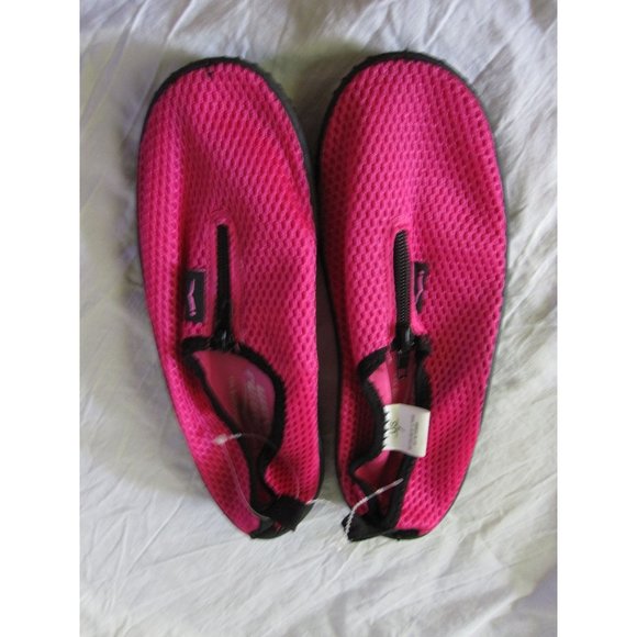 New Wave Runner size 7 womens aqua water sock slip shoes Pink Mesh Breathable - Picture 1 of 3
